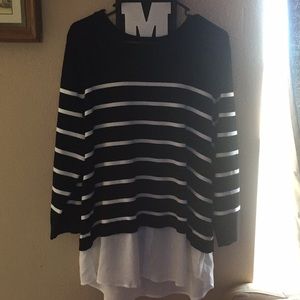 Black and White striped sweater